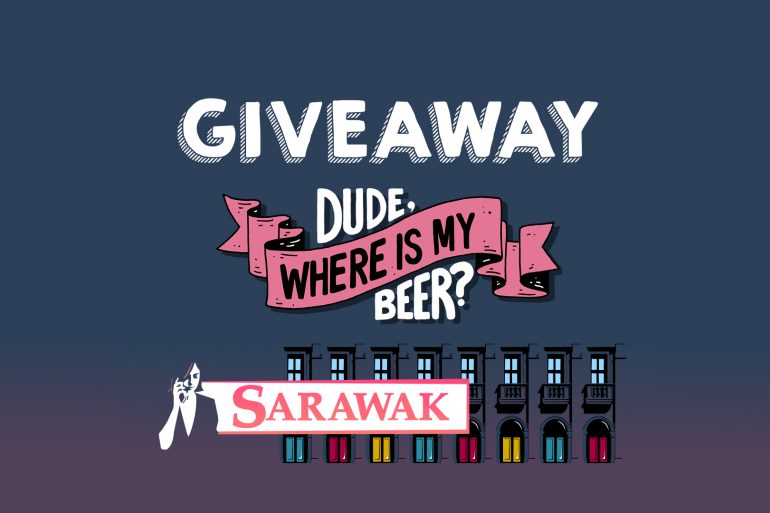 Dude Where is my Beer? and Sarawak Giveaway Header