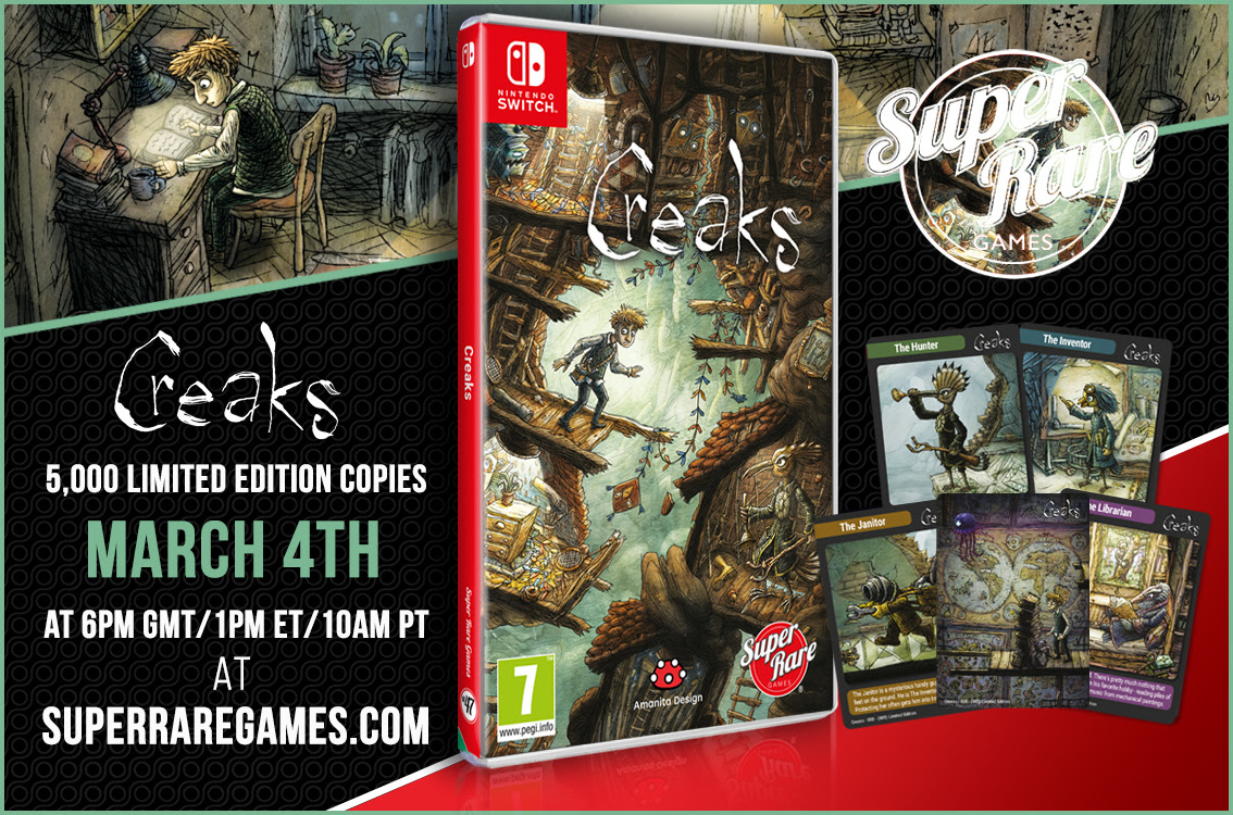 Hand-Painted Puzzler Creaks Is Getting A Physical Switch Release Soon