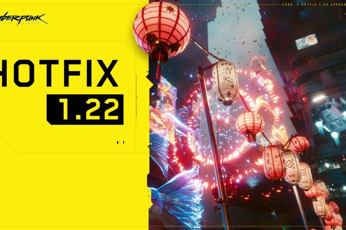 Cyberpunk 2077 Hotfix 1.22 is Here, Adding Further Updates to Stability