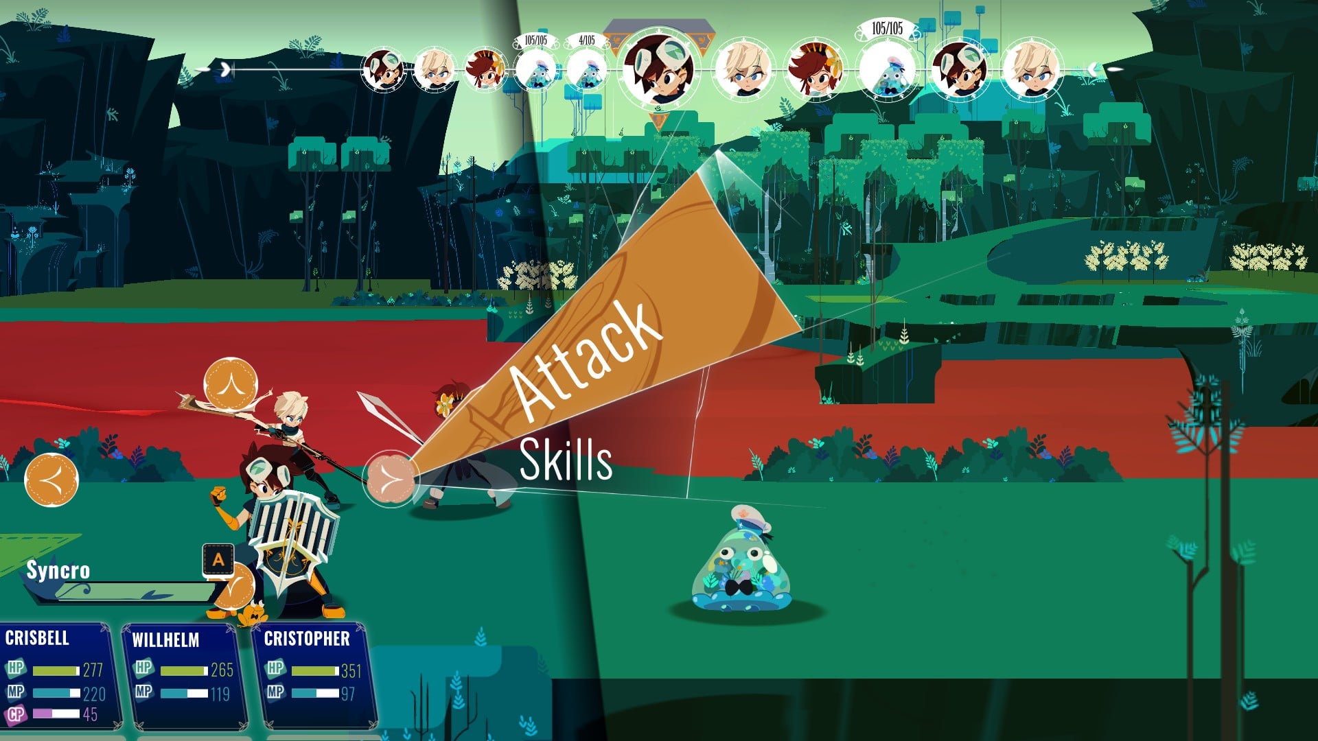 Cris Tales Combat In-game Screenshot