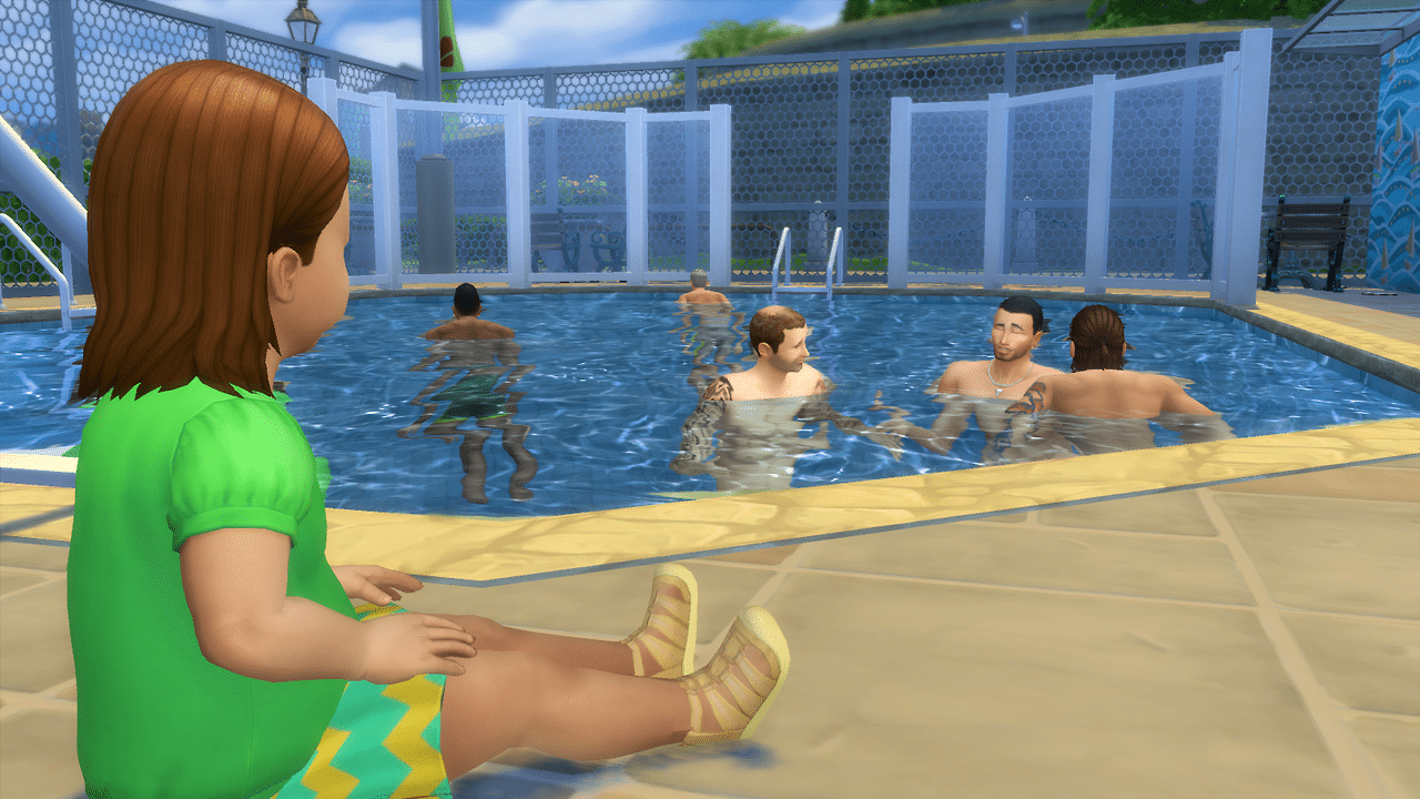 Sims 5 Toddlers and Pools