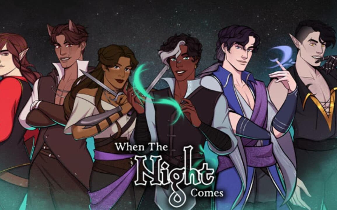 LGBTQ+ Visual Novel, When The Night Comes, Out On Steam