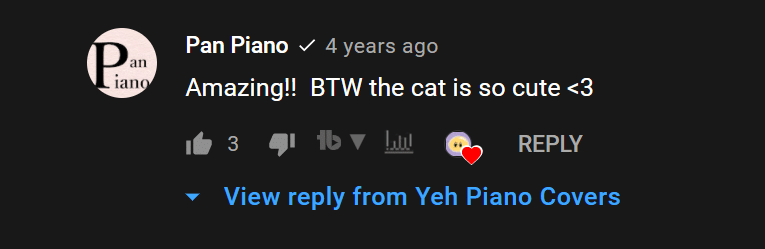 Anson Yeh Pan Piano Comment