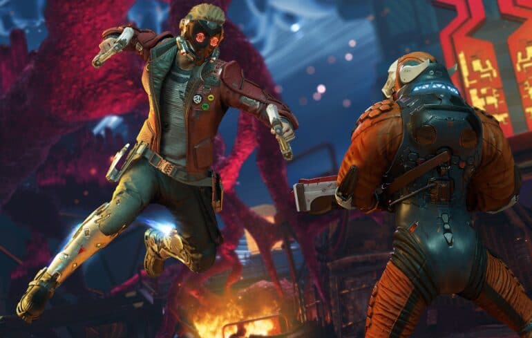 Marvel's Guardians of the Galaxy In-game Screenshot of Fighting