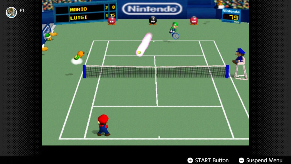 In-Game Screenshot - Mario Tennis