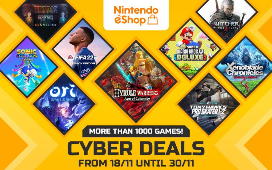 Nintendo Switch Cyber Deals Sale Banner