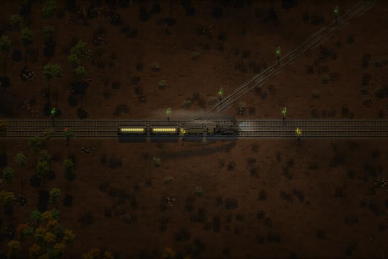 Steam Engine Train At Night