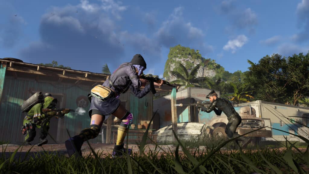XDefiant In Game Screenshot with Players Shooting Each Other
