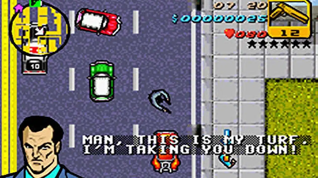 Grand Theft Auto Advance In-game Screenshot