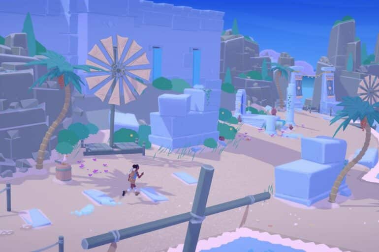 Mythwrecked: Ambrosia Island Screenshot running on Beach
