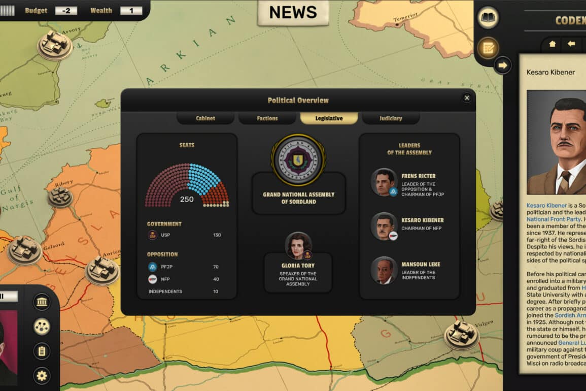 Suzerain Announces New Premium DLC and Free Content