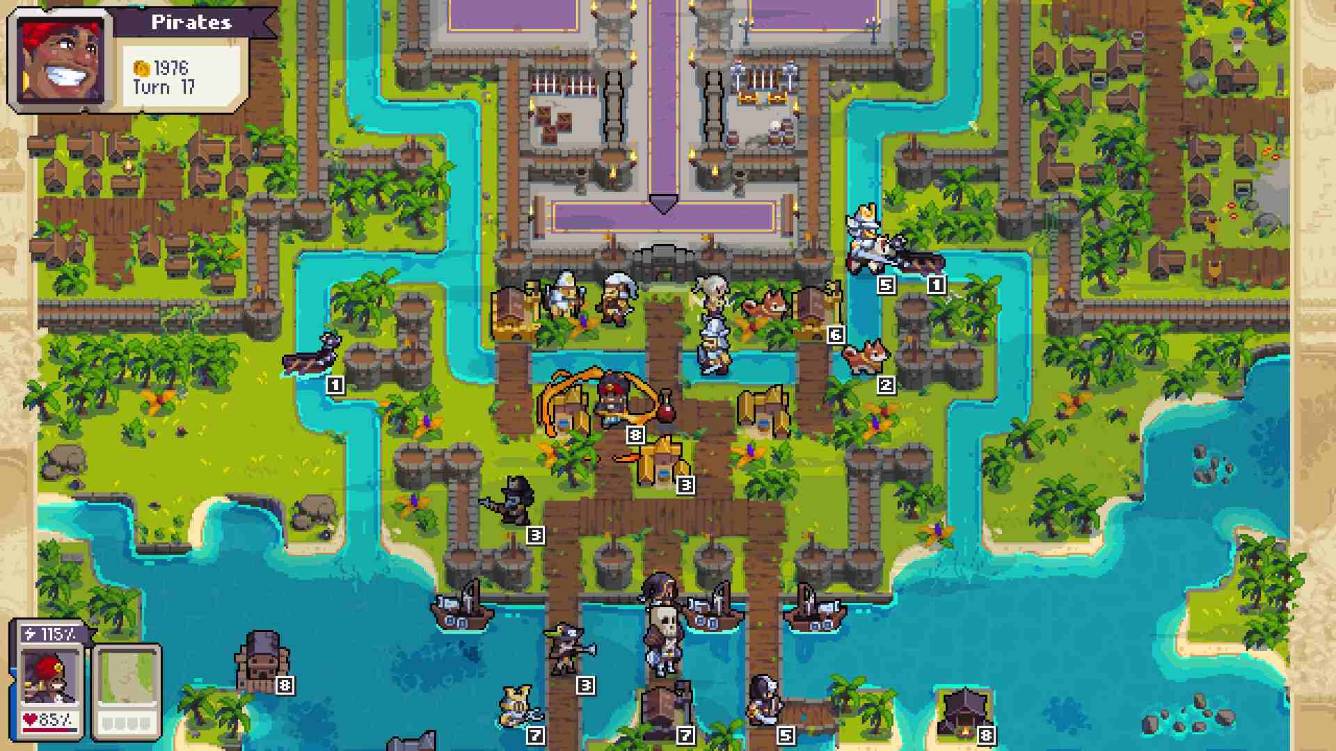 A multiplayer map from Wargroove 2