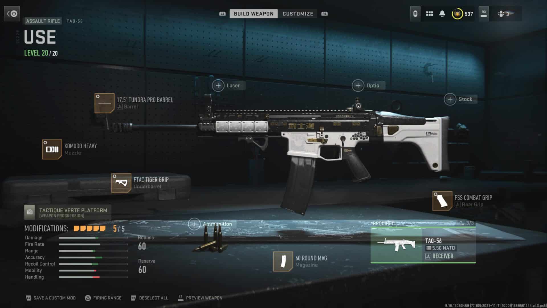 Call of Duty Warzone Taq-56 Gunsmith