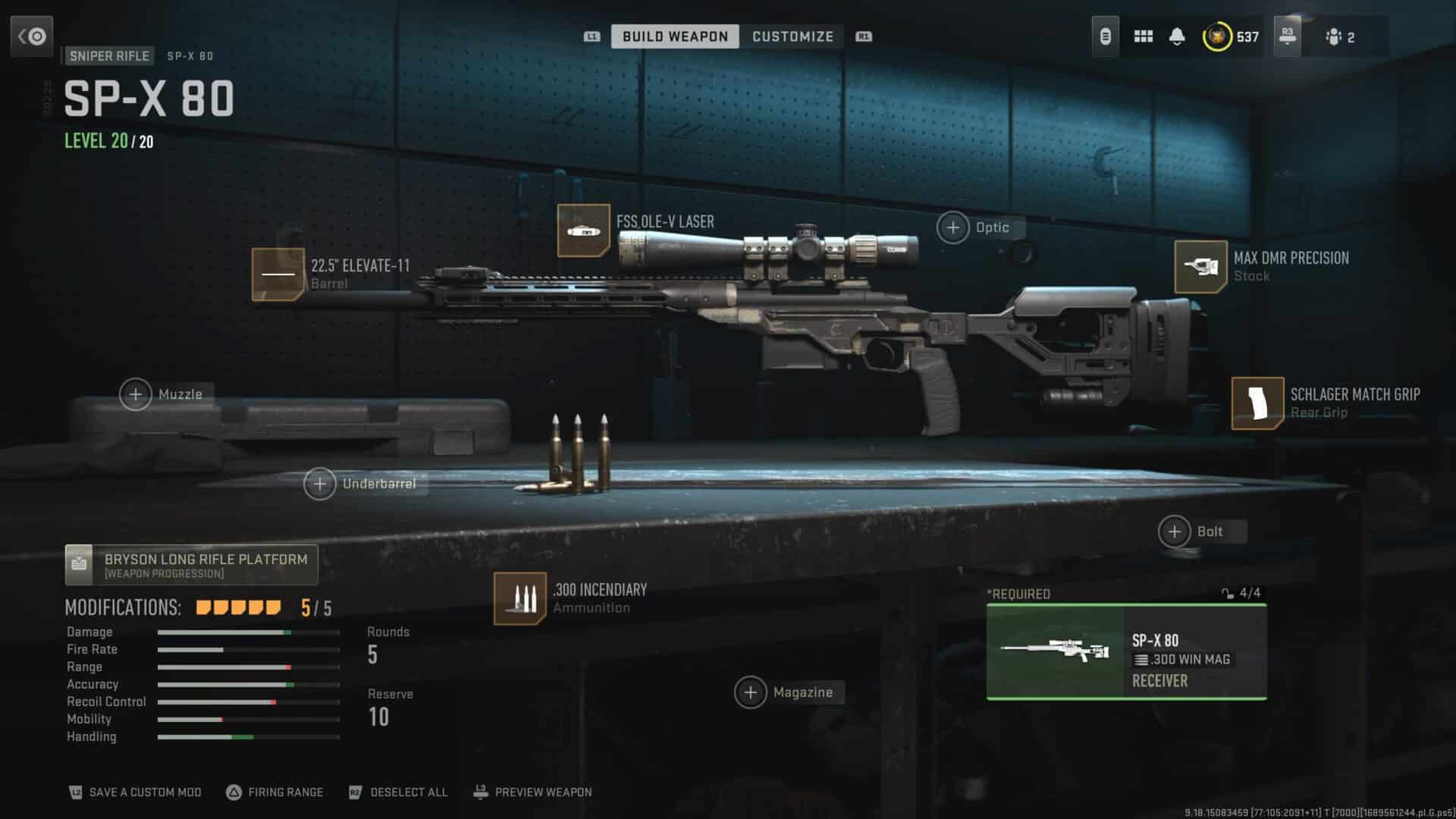 SP-X 80 Sniper Rifle Call of Duty: Warzone Loadout and attachments in the Gunsmith