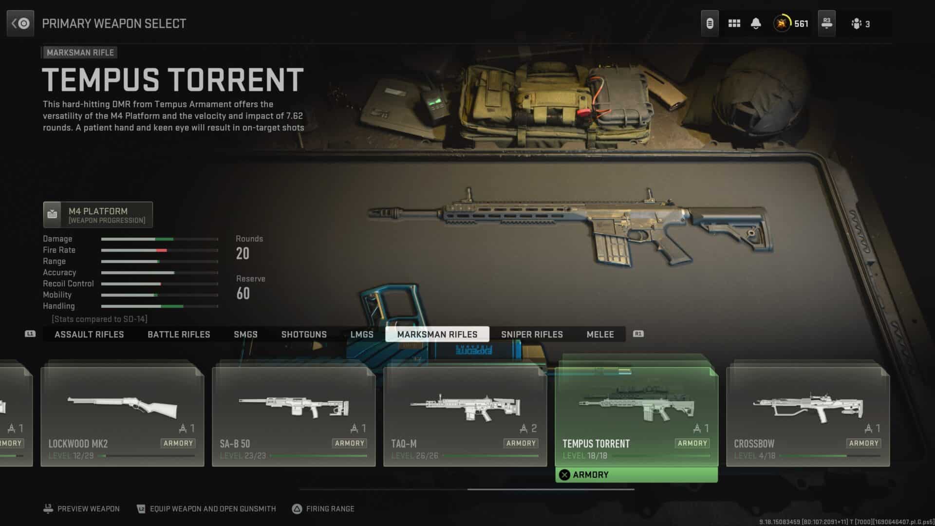 Modern Warfare 2 and Warzone Tempus Torrent Gun Selection
