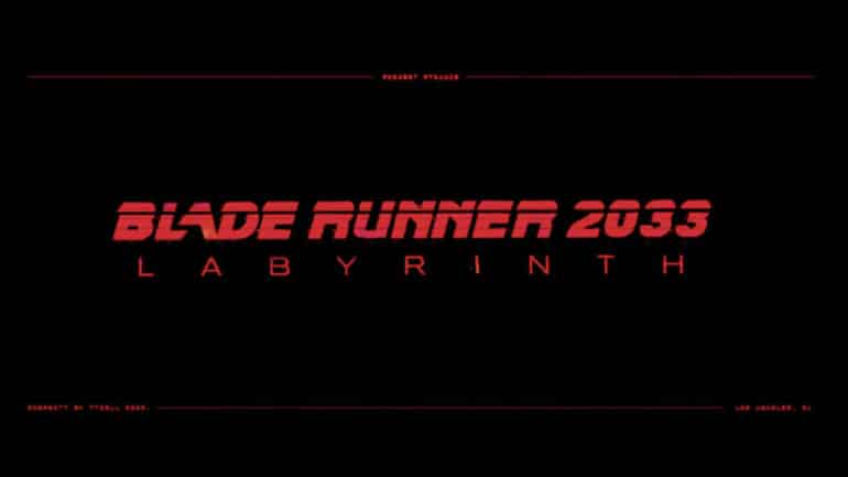 Blade Runner 2033 Labyrinth Key Art