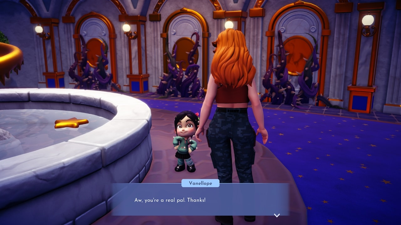 Disney Dreamlight Valley - In-game Screenshot of Vanellope Von Schweetz