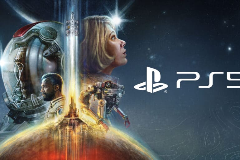 Starfield Key Art with PlayStation Logo