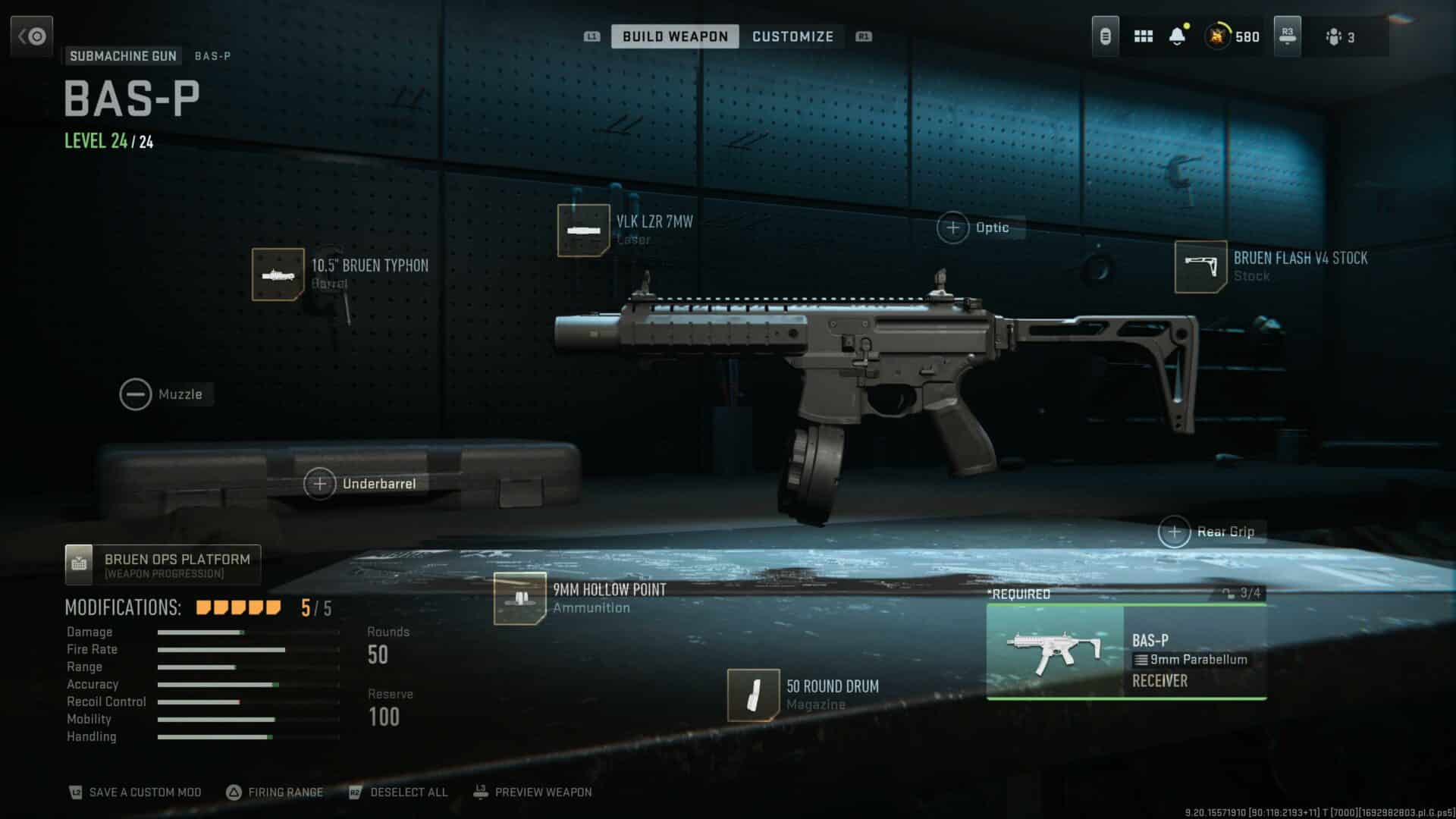 BAS-P Gun Loadout and Attachments for Warzone