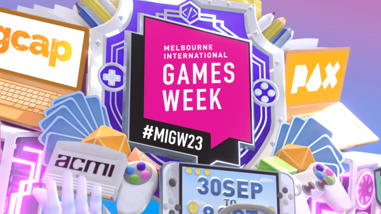 Melbourne International Games Week 2023 Key Art
