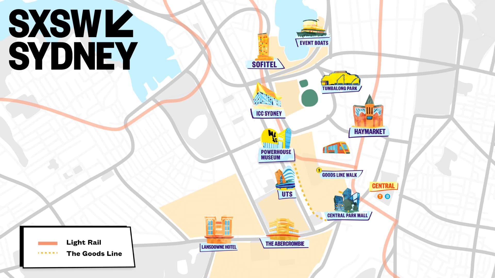 SWSX Sydney 2023 Map