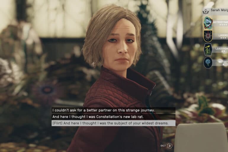 Flirting with Sarah Starfield