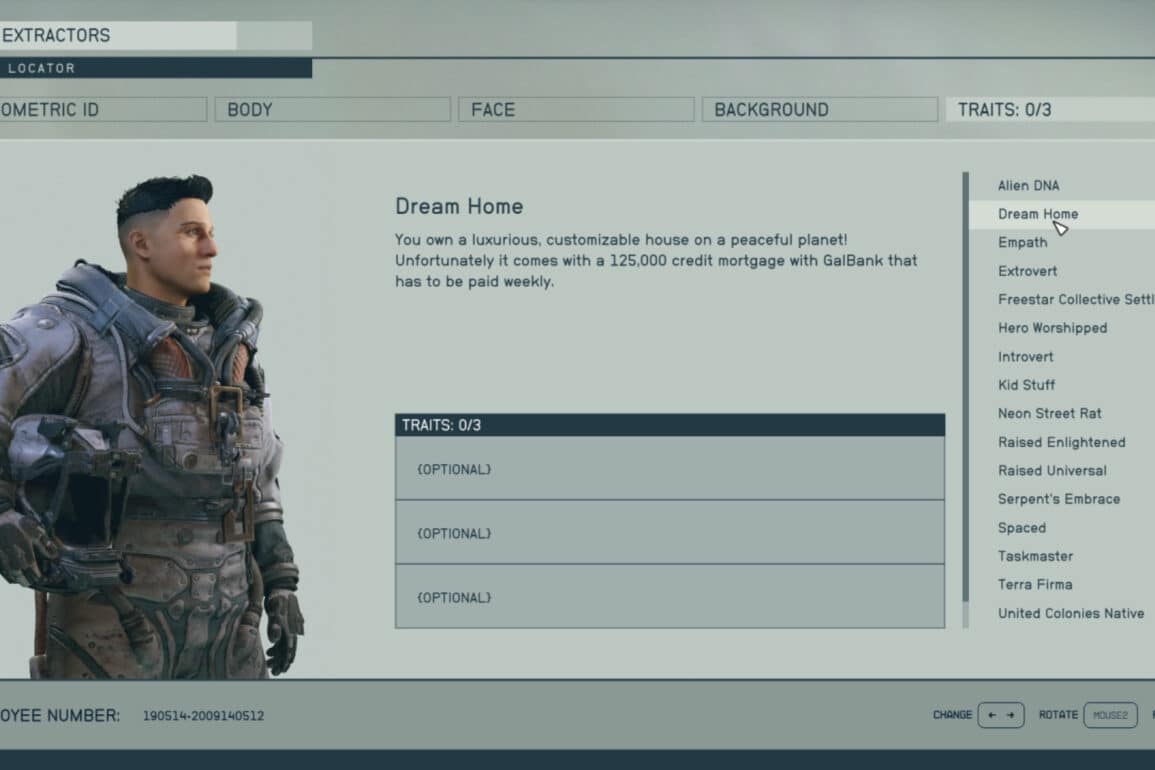 Starfield: Best Starting Traits