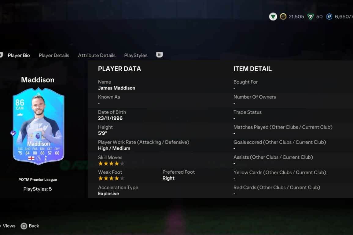 EA FC 24: Cheapest Solution for Maddison POTM SBC