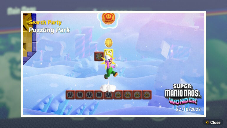 Super Mario Bros. Wonder: Puzzling Park Wonder Seed Token Guide Screenshot