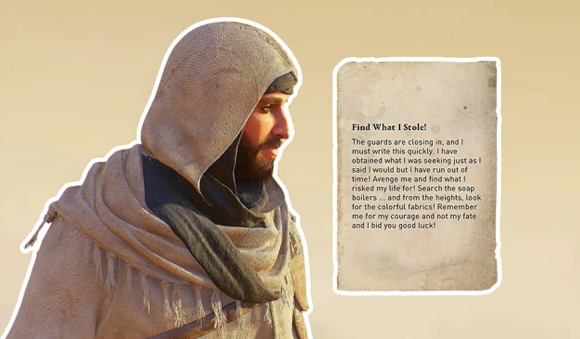 Assassin’s Creed Mirage Find What I Stole: Enigma Solution & Treasure Location