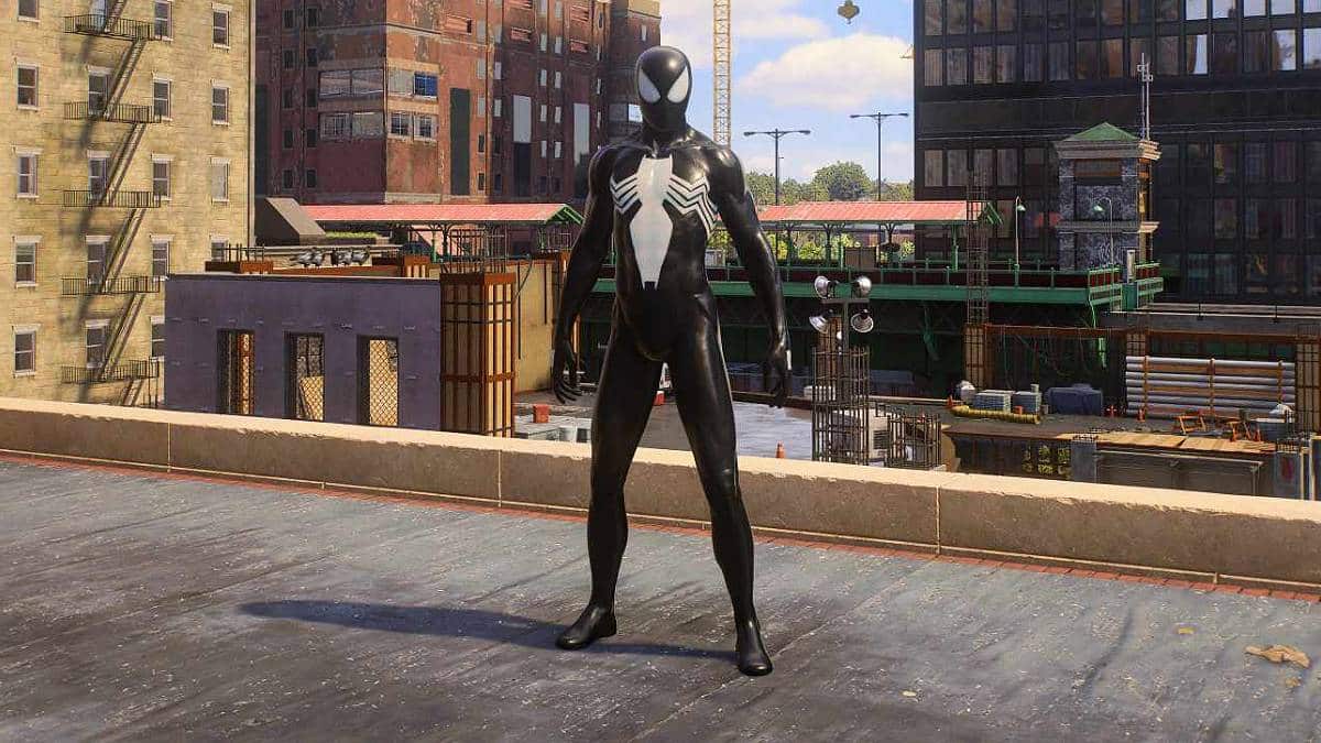 The Classic Black Suit in Marvel's Spider-Man 2