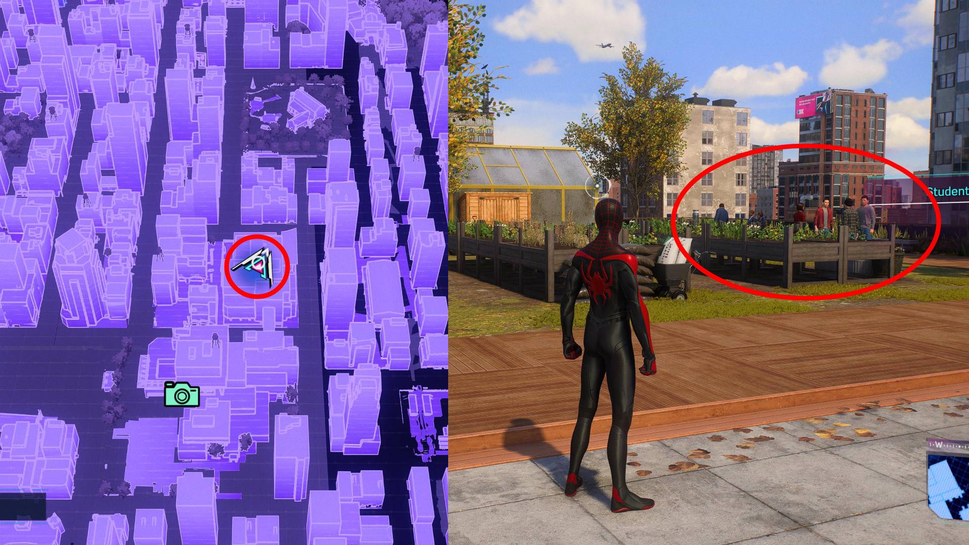 The location of the Greenhouse Club in Marvel's Spider-Man 2