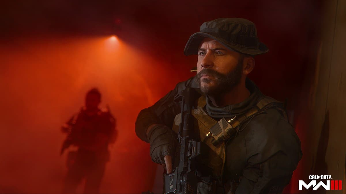 Captain Price holding a rifle in MW3
