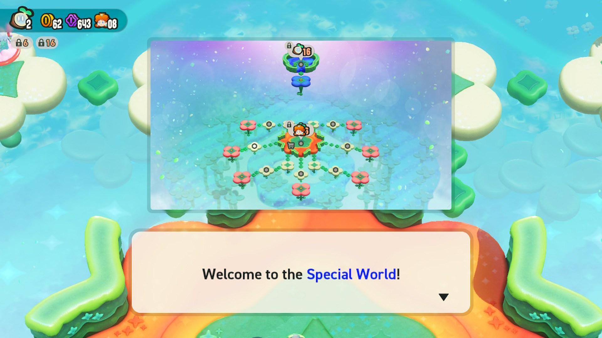 The Special World intro scene in Super Mario Bros. Wonder