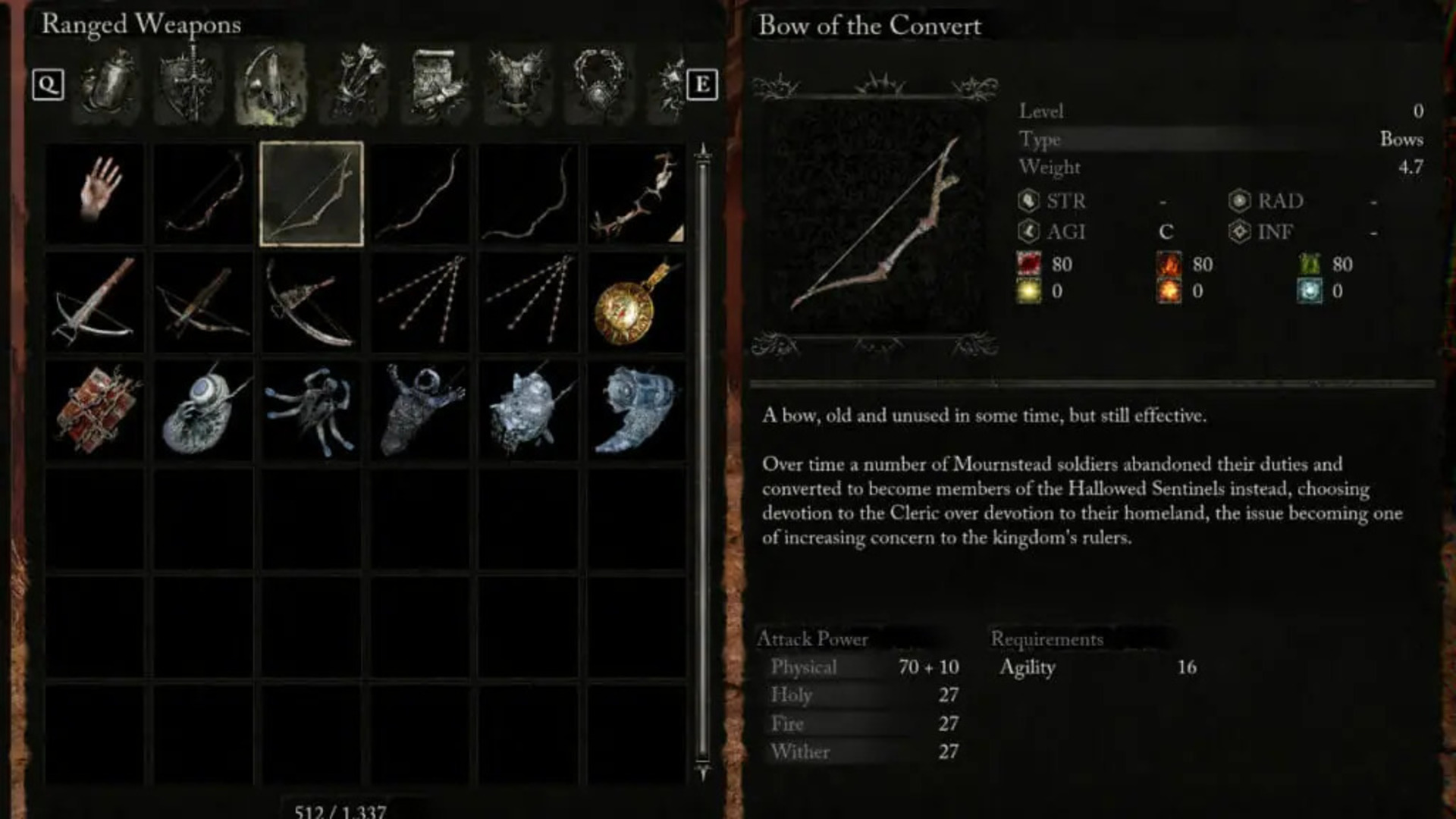 Lords of The Fallen Bow of The Convert