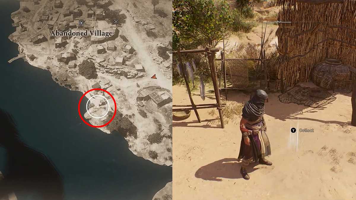 The location of the Left Behind Enigma treasure in Assassin's Creed Mirage