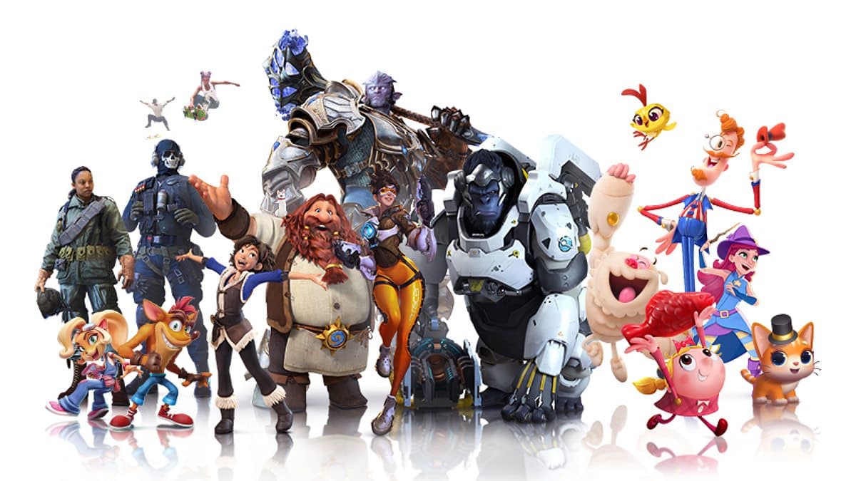 Characters from Activision Blizzard IP including COD, Overwatch and World of Warcraft