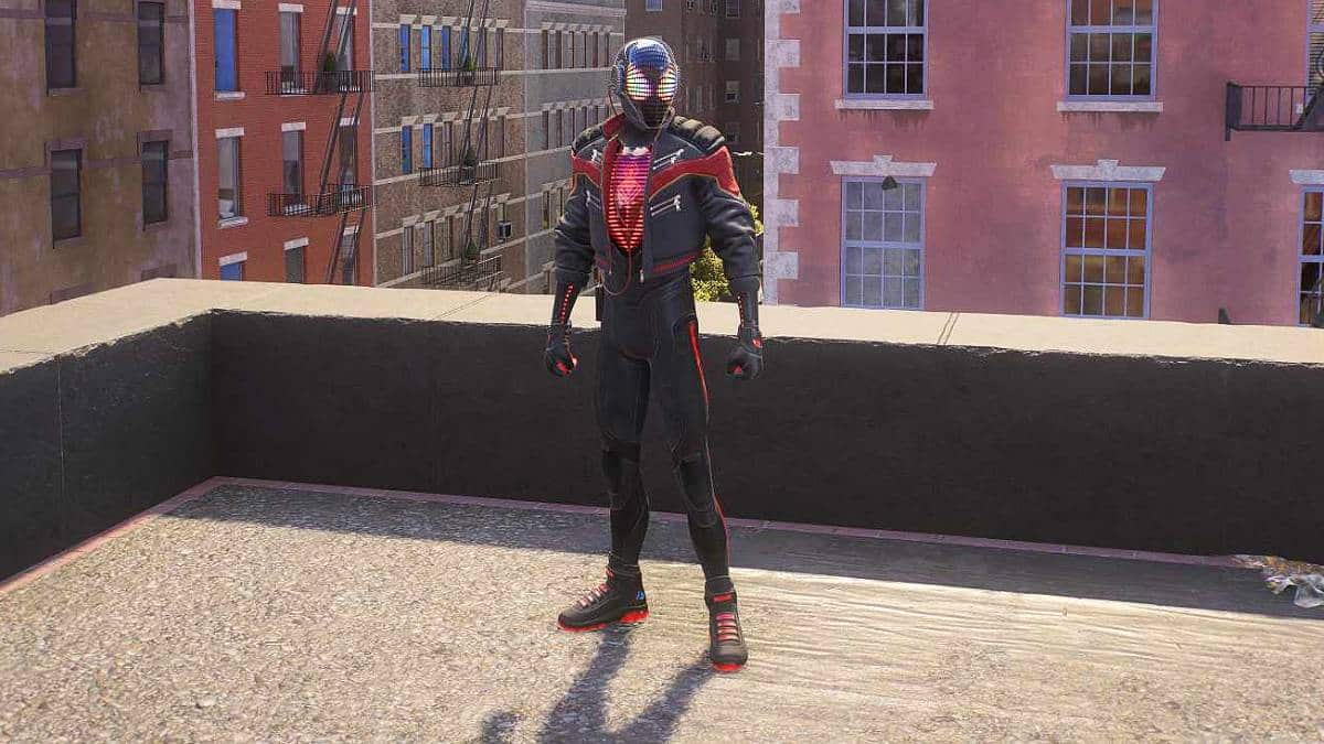 The Miles Morales 2020 Suit in Marvel's Spider-Man 2