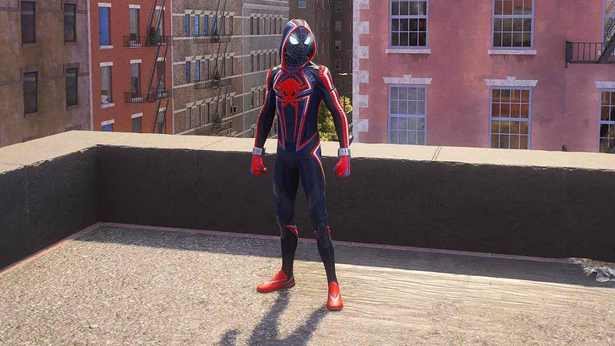 The Miles Morales 2099 Suit in Marvel's Spider-Man 2