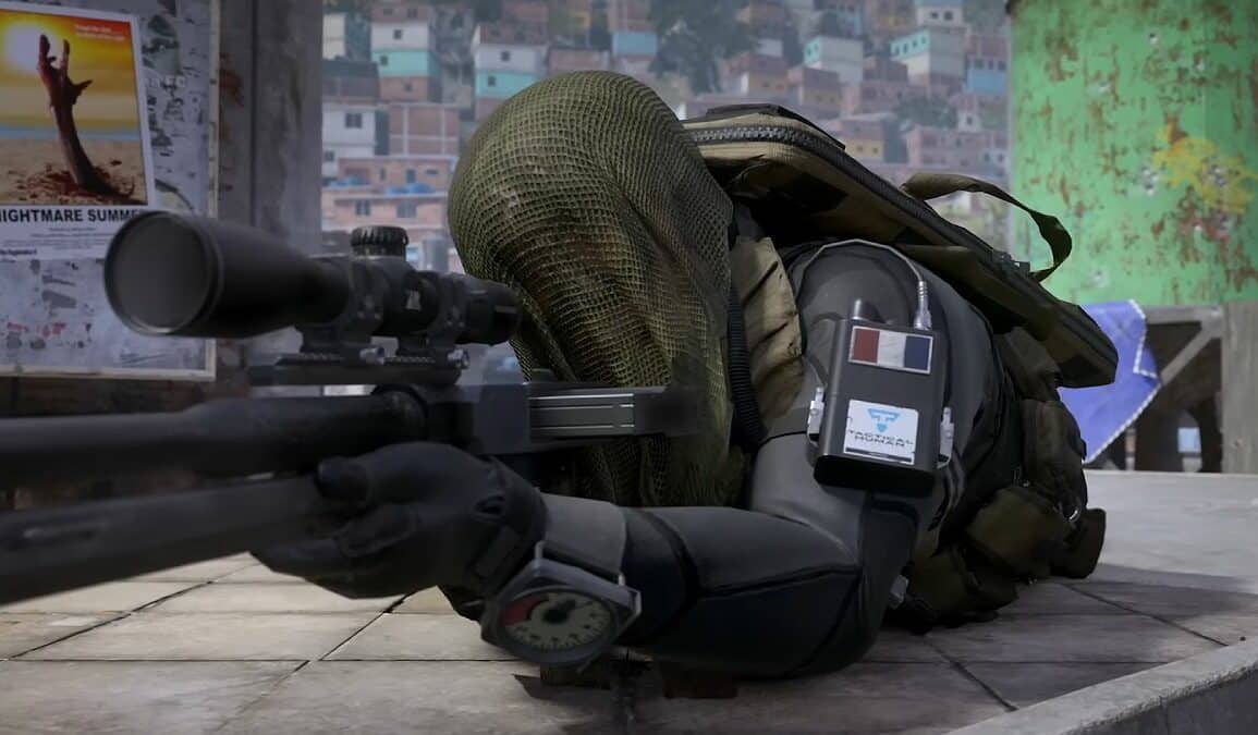 A sniper in Modern Warfare 3
