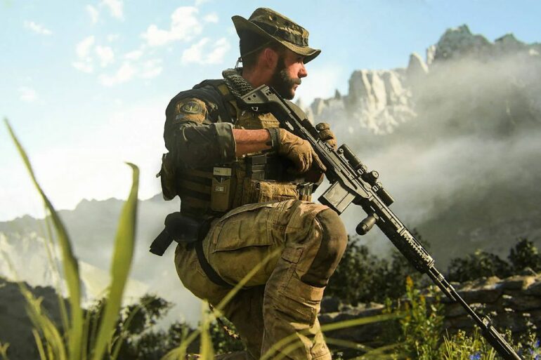 Captain Price with a sniper rifle in Modern Warfare 3
