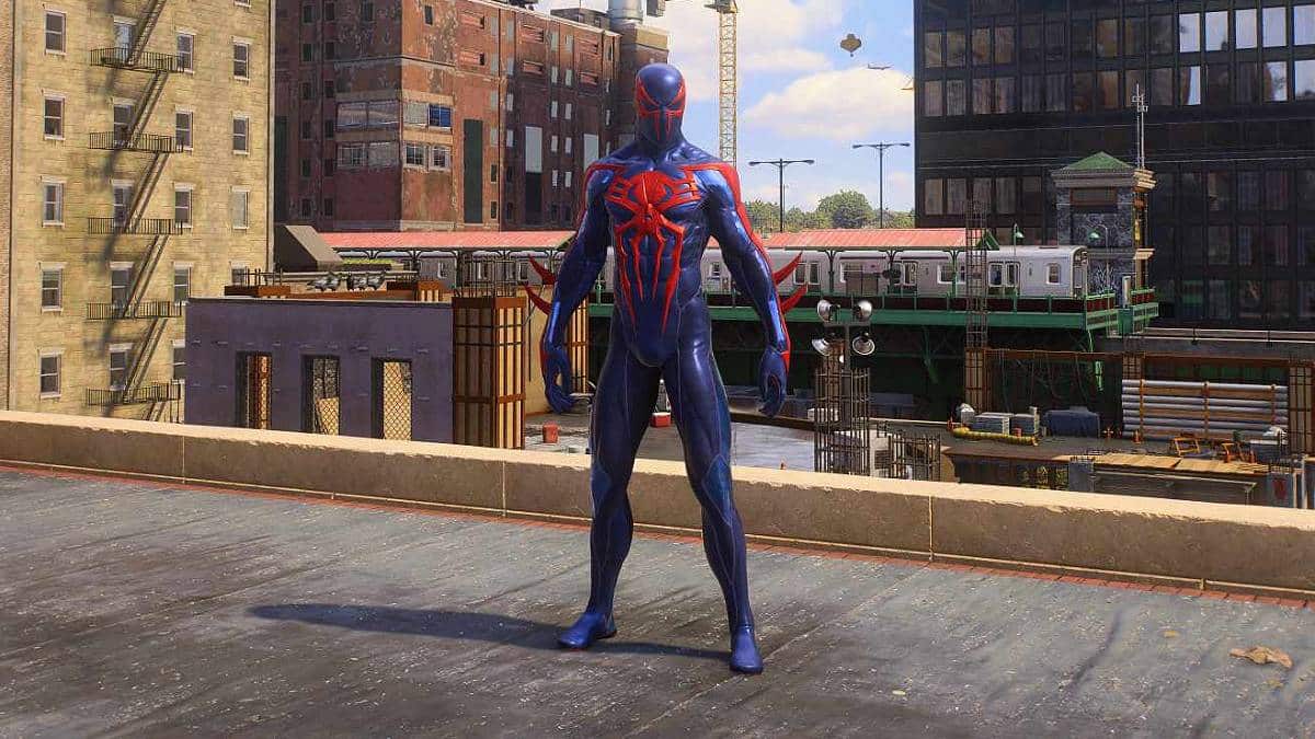 The Spider-Man 2099 Black Suit in Marvel's Spider-Man 2