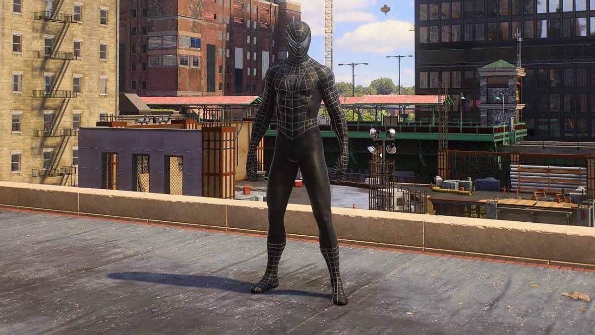 The Webbed Black Suit in Marvel's Spider-Man 2