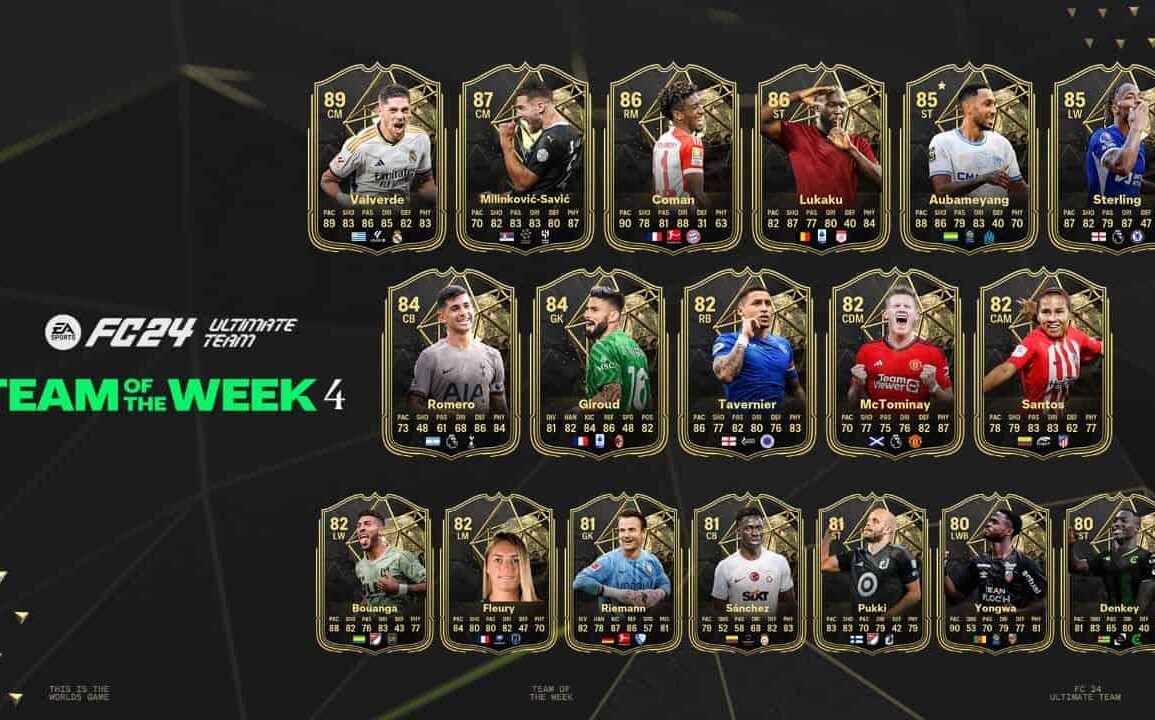 EA FC 24: TOTW 4 Full Squad Featuring Valverde, Coman and Giroud as Goalkeeper