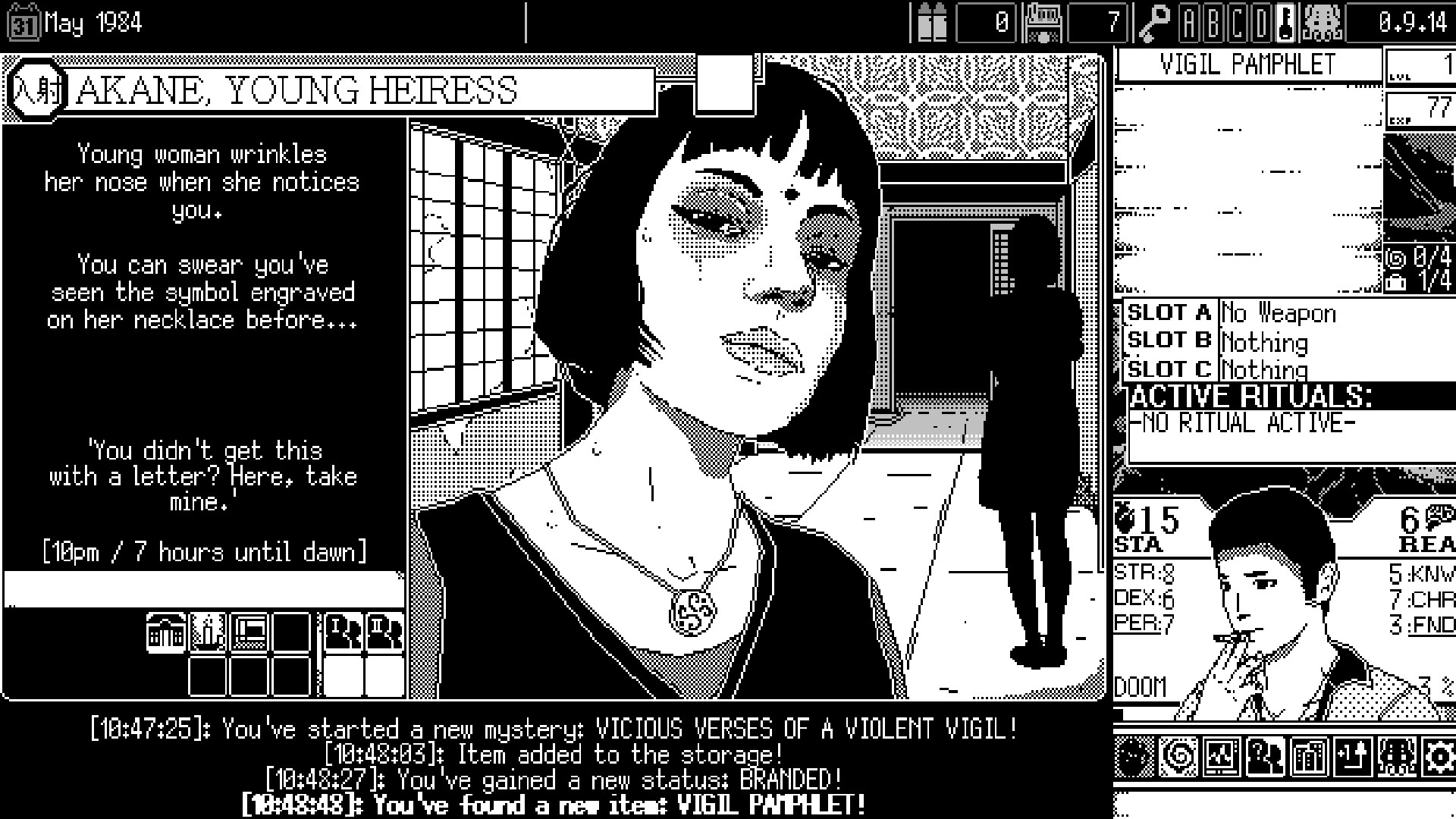 World of Horror - In-game Screenshot