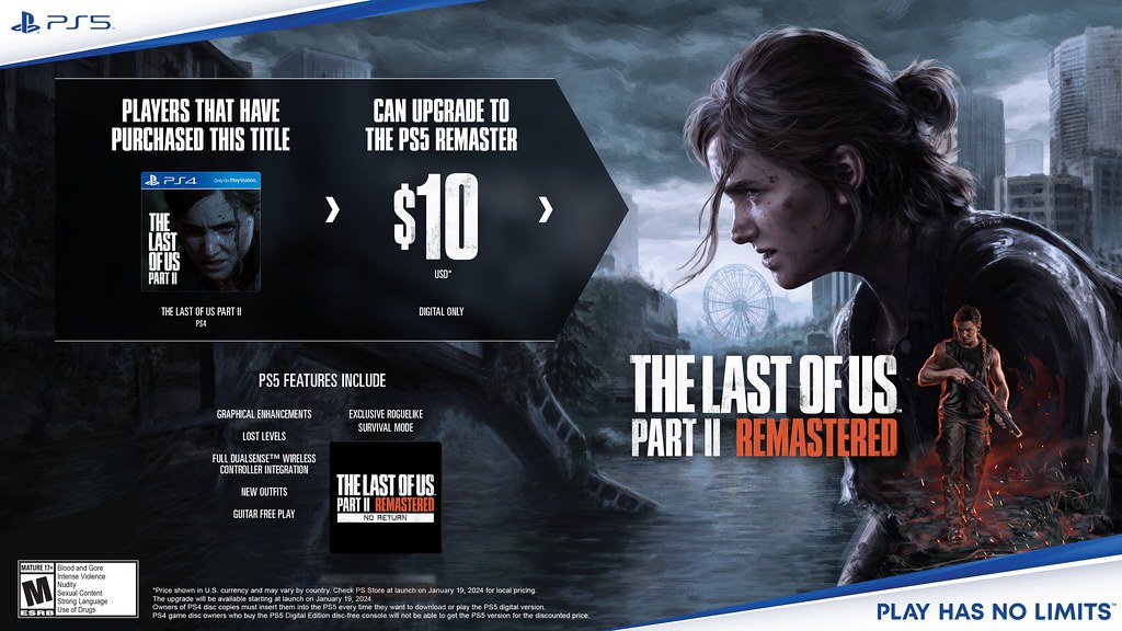 The Last of Us Part 2 $10 Upgrade to PS5