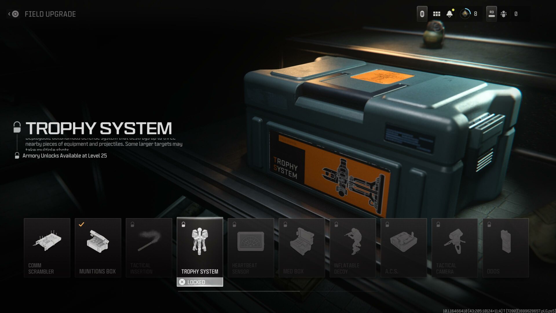 Call of Duty: MW3 Trophy System