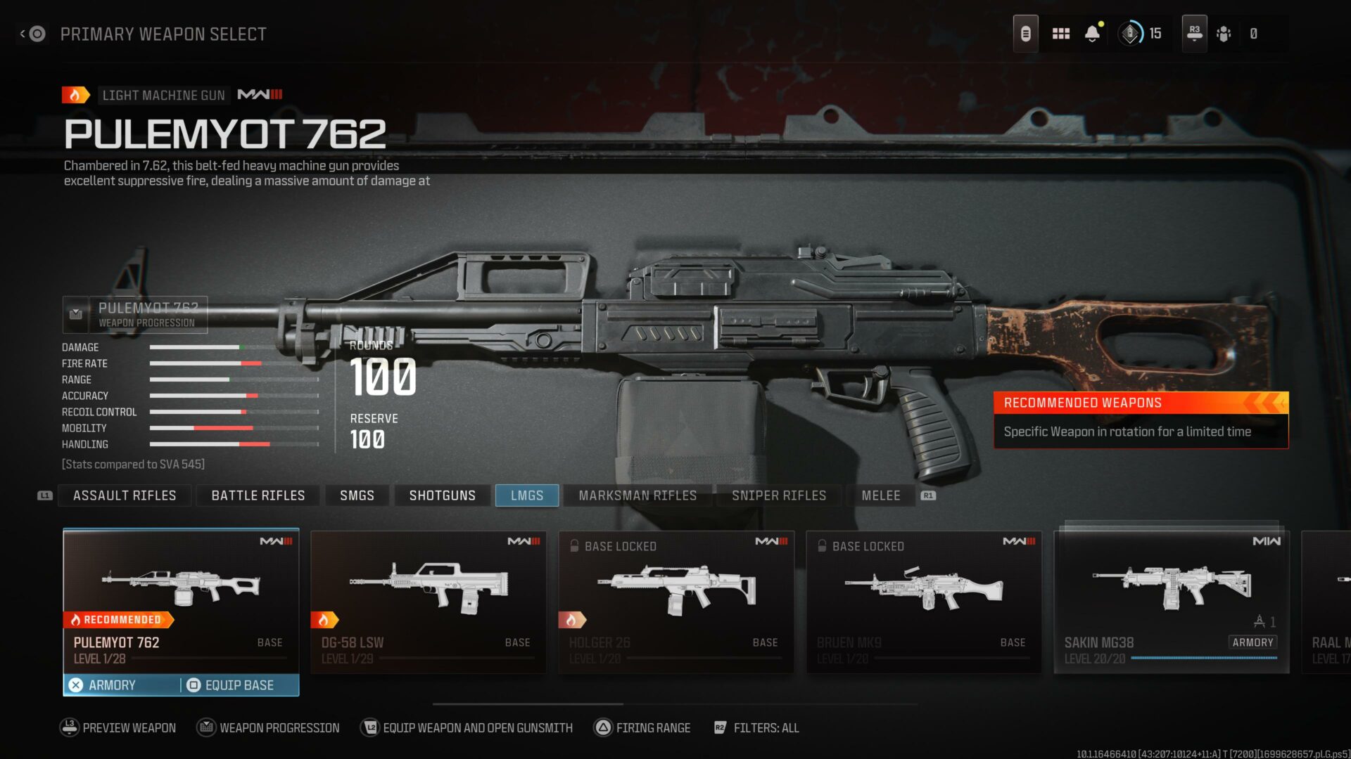 Call of Duty: MW3 Pulemyot 762