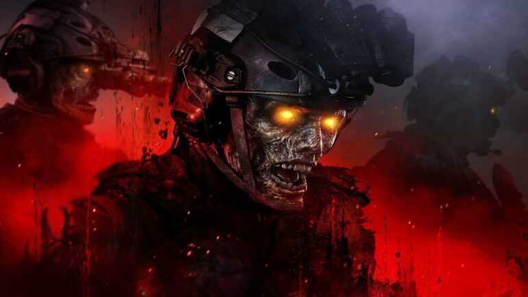 a zombie soldier in Call of Duty MW3 Zombies