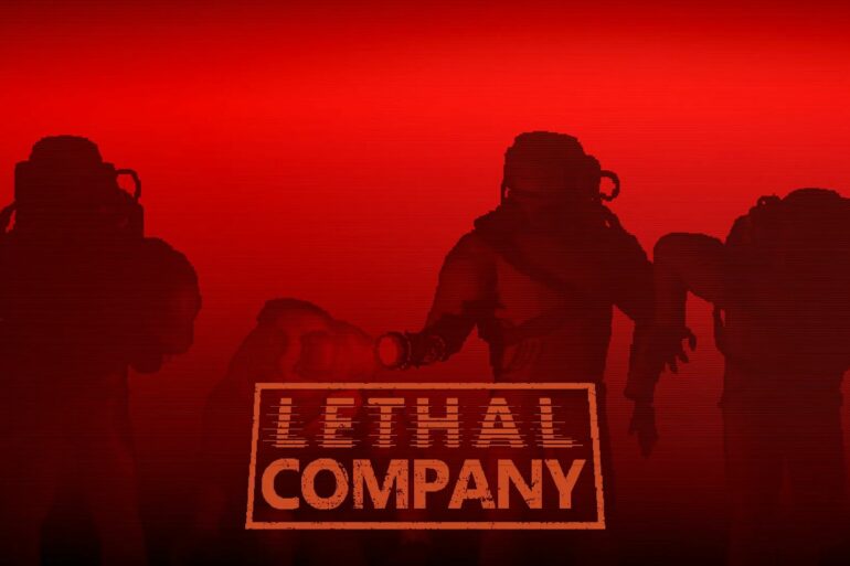 Lethal company logo on characters in red light